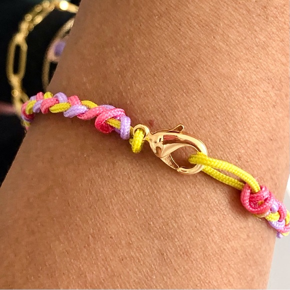 ✨BRAIDED, "I LOVE COACH" GOLD PLATED BRACELET - Picture 2 of 5